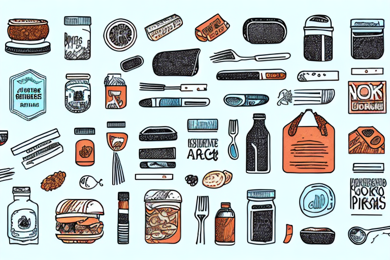A variety of no-cook backpacking lunch items