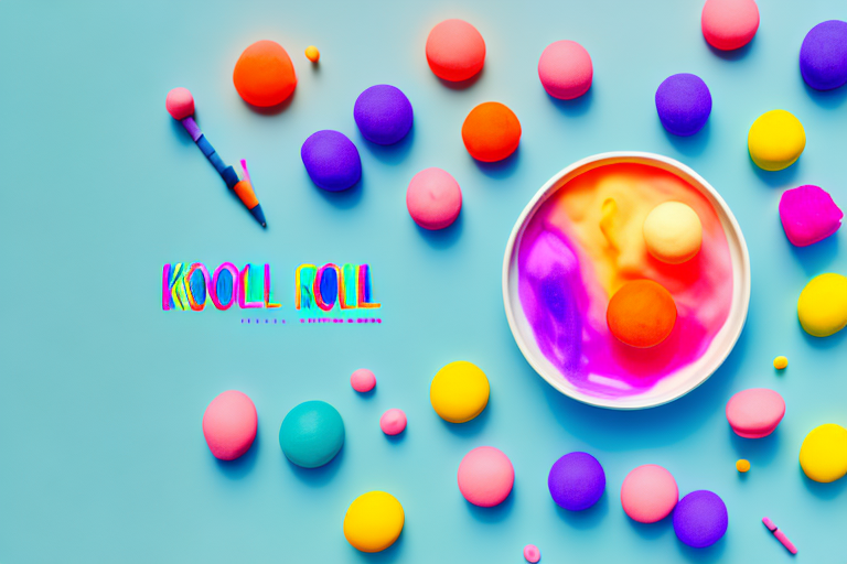 A bowl of colorful kool aid playdough