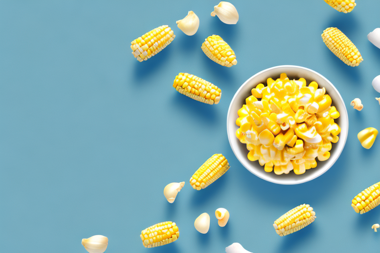 A bowl of cooked corn kernels with no husks