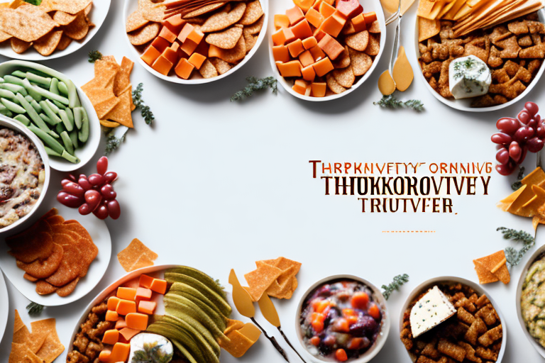 A variety of thanksgiving appetizers