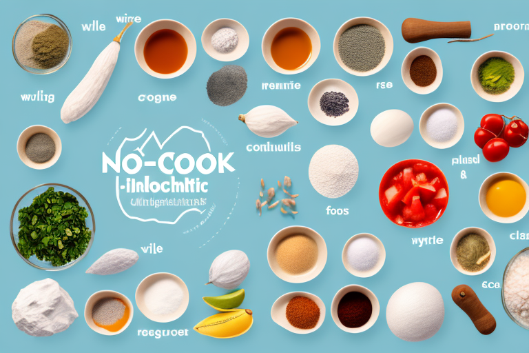 A variety of ingredients for no-cook backpacking meals