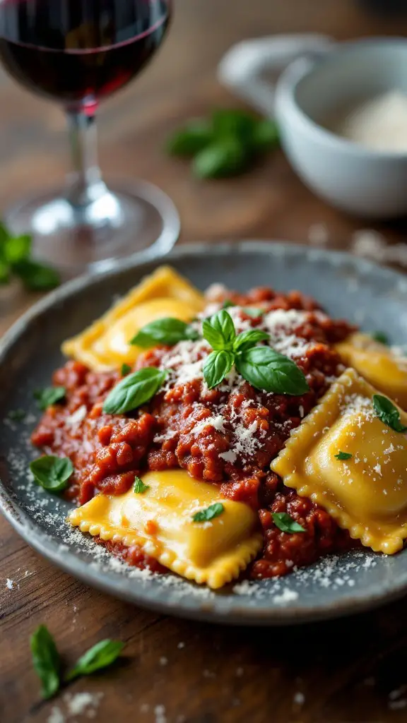 Ravioli with Savory Wild Boar Ragu Recipe