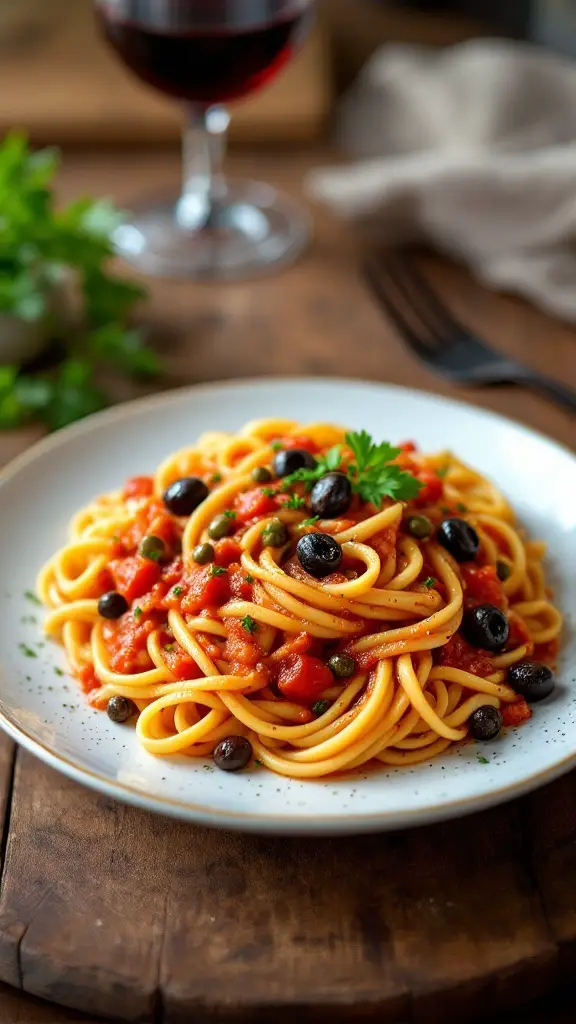 Classic Penne alla Puttanesca Recipe