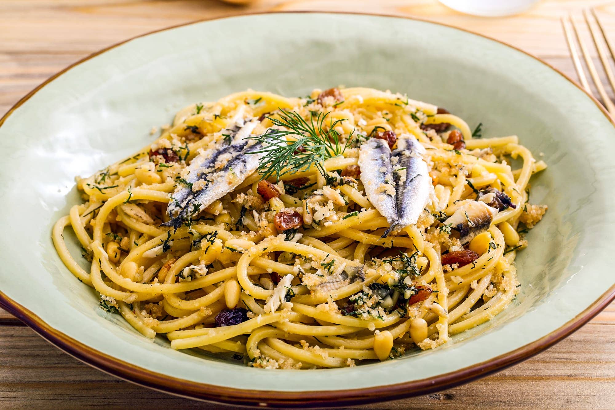 Bucatini with Sardines and Wild Fennel Recipe