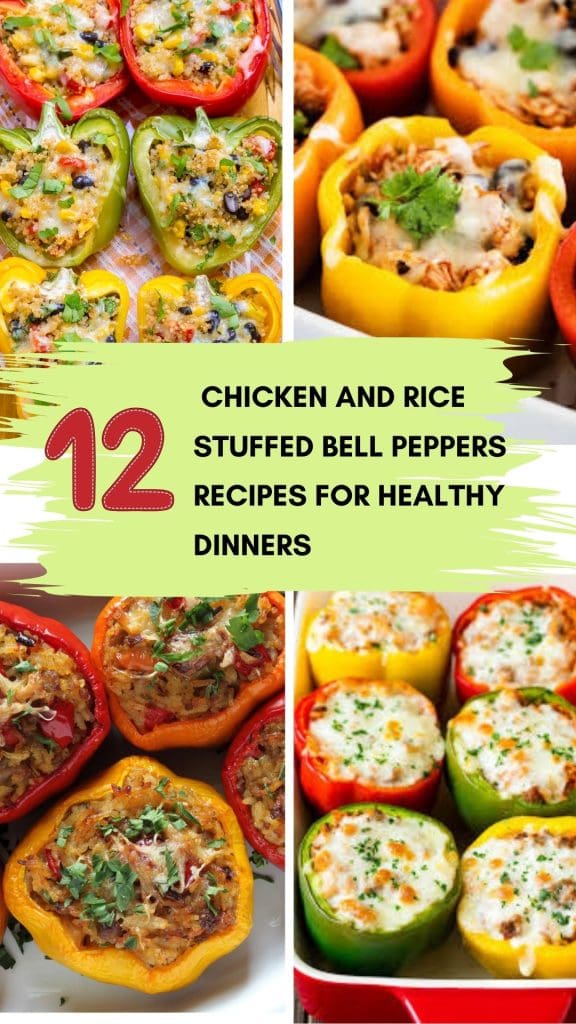 Chicken And Rice Stuffed Bell Peppers