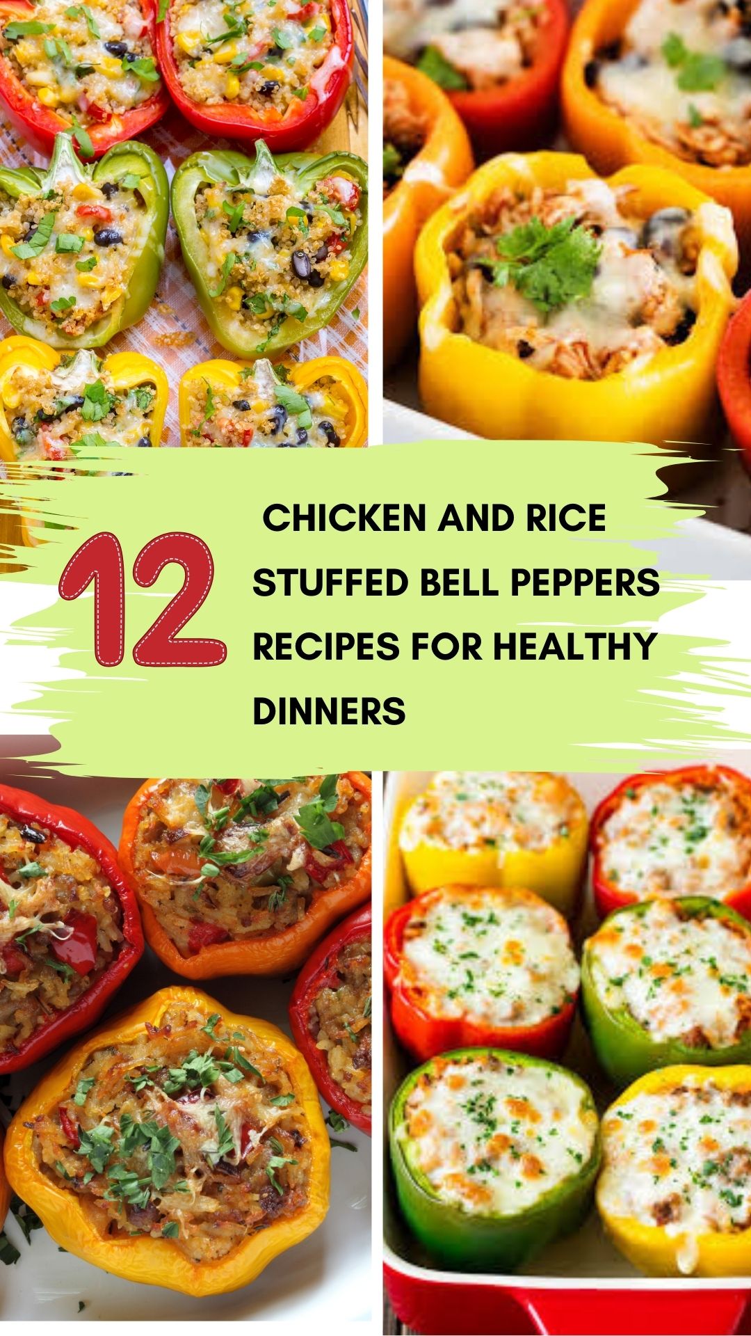 Chicken And Rice Stuffed Bell Peppers