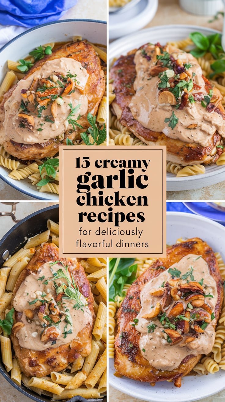 Creamy Garlic Chicken Recipes