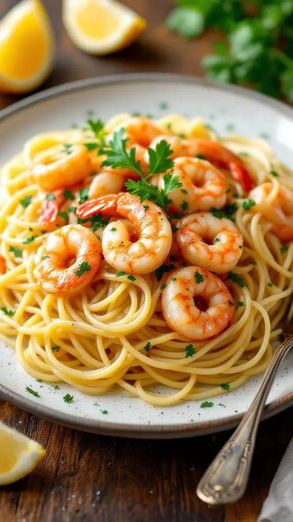 Spaghetti with Garlic Butter Seafood Sauce Recipe