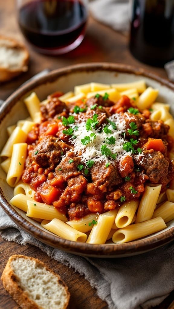 Savory Rigatoni with Lamb Ragout Recipe