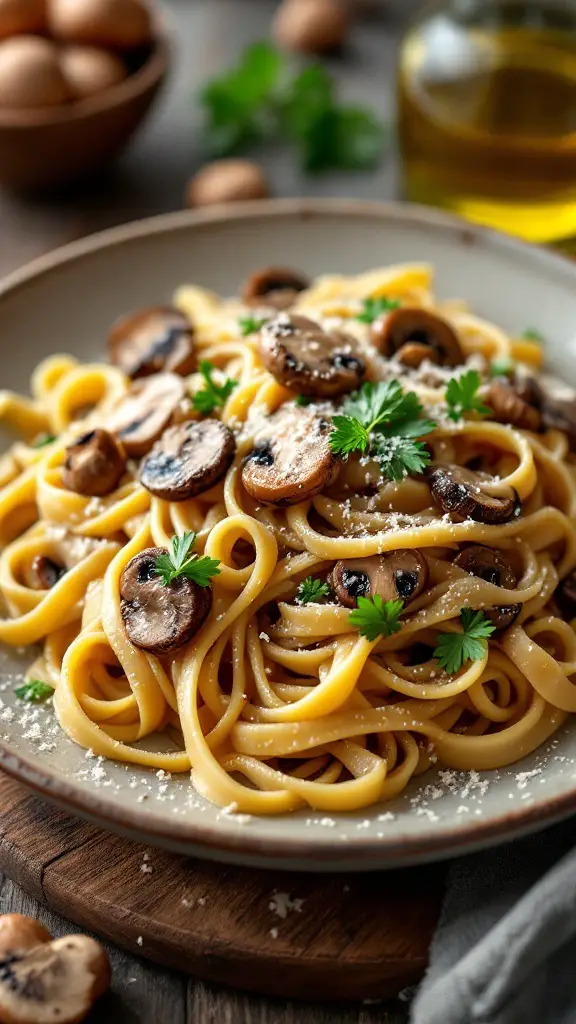 Tagliatelle with Porcini and Truffle Butter Recipe