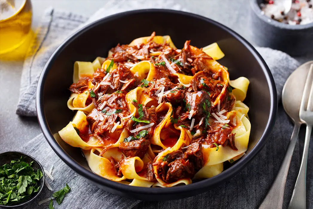 Savory Tagliatelle with Rabbit Ragu Recipe