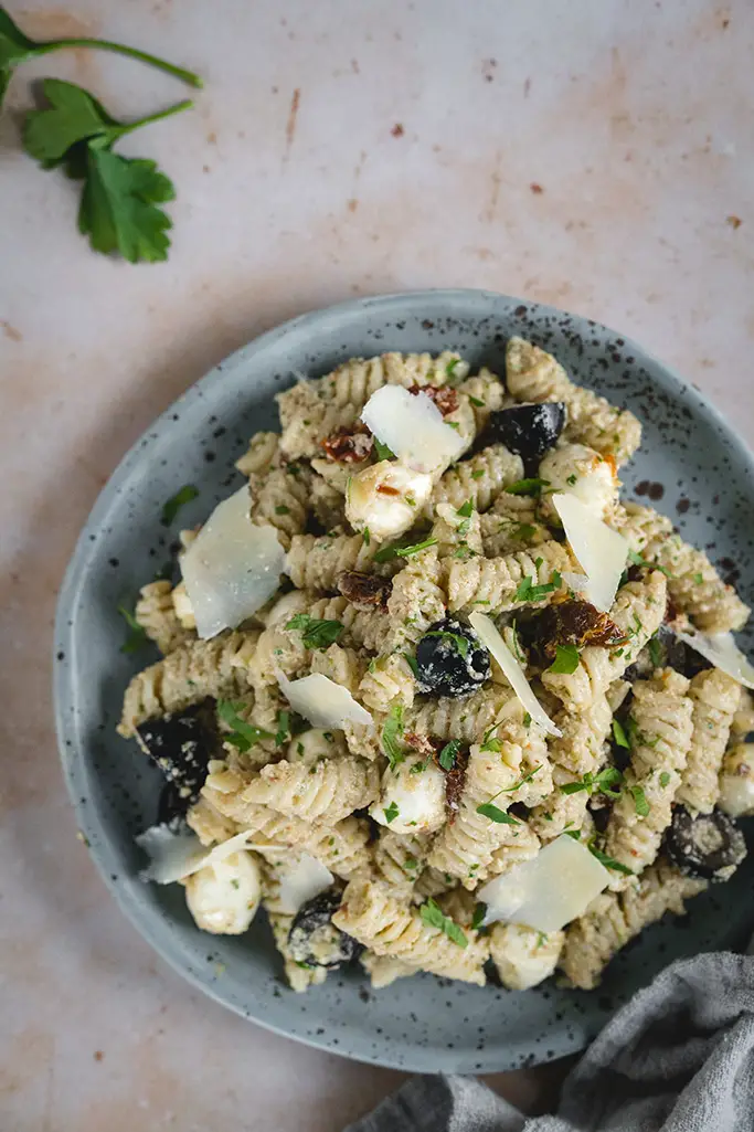 Fusilli with Artichoke and Sun-Dried Tomato Pesto Recipe