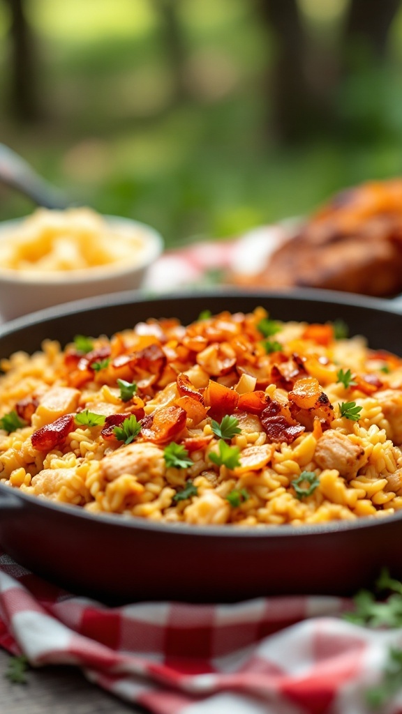 BBQ Chicken and Rice Casserole