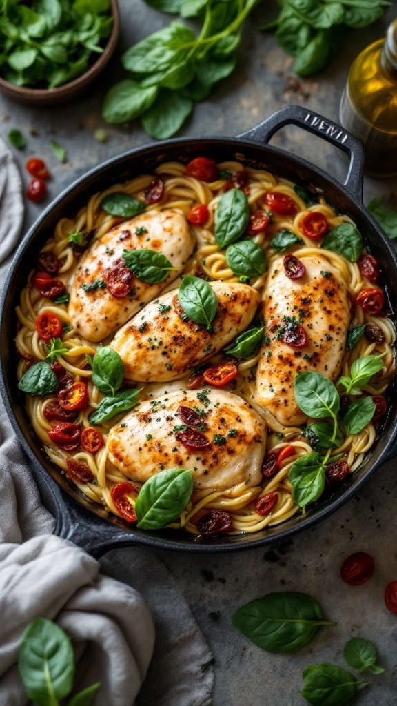 Creamy Tuscan Chicken with Spinach