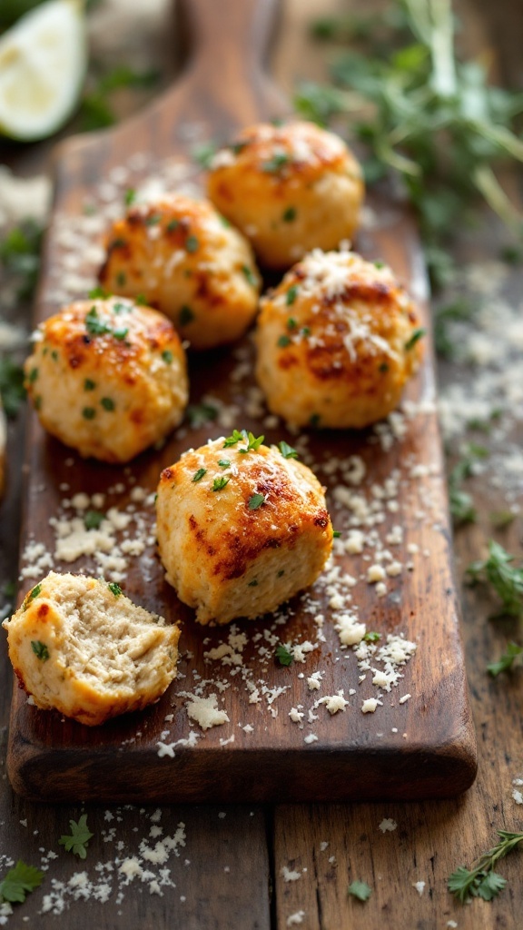 Herbed Parmesan Chicken Meatballs