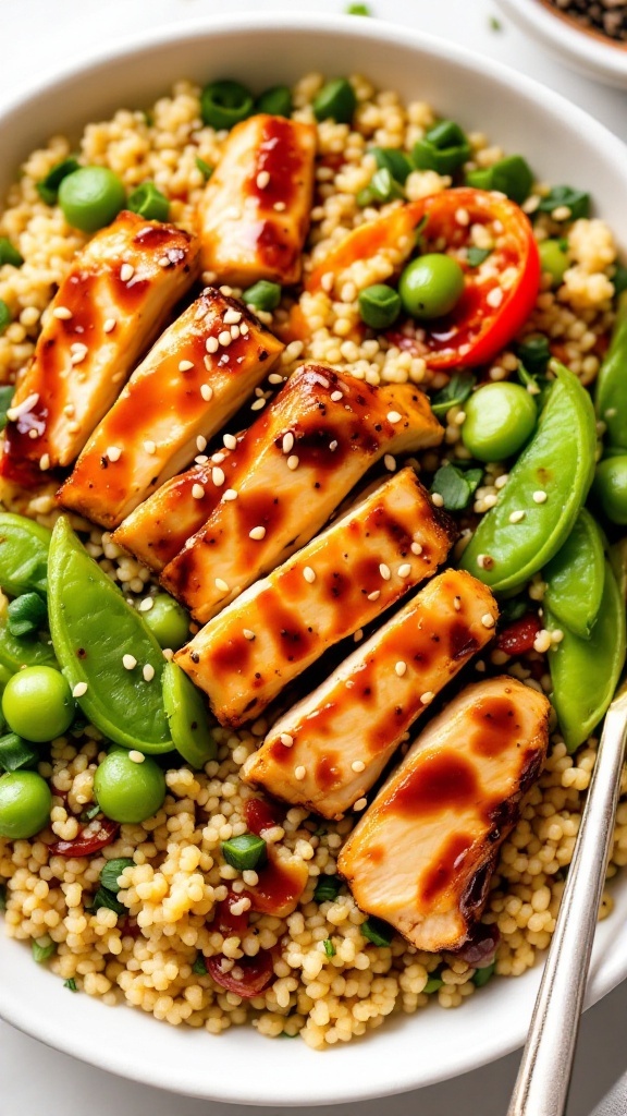 Teriyaki Chicken and Quinoa Bowl