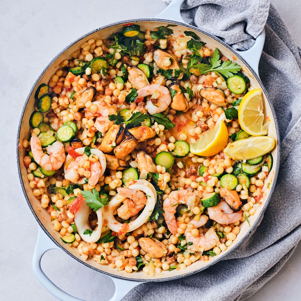 Fregola Sarda with Seafood Recipe