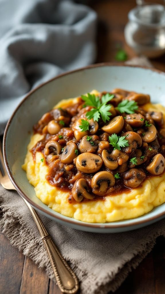 Polenta with Mushroom Ragout Recipe